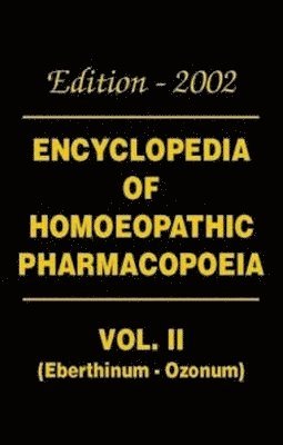 Encyclopaedia of Homoeopathic Pharmacopoeia 1