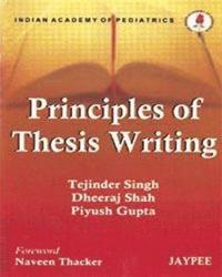 bokomslag Principles of Thesis Writing