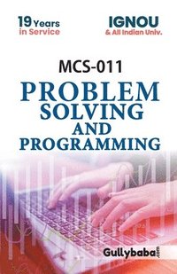 bokomslag MCS-011 Problem Solving And Programming