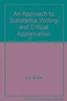 bokomslag An Approach to Substance Writing and Critical Appreciation