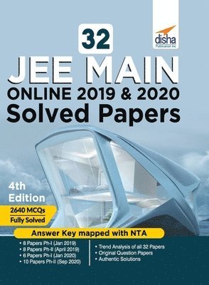 Disha Experts - 32 Jee Main Online 2019 & 2020 Solved Papers, Häftad