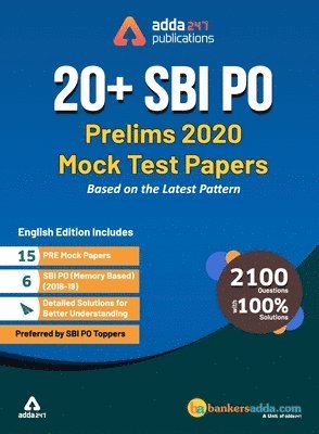 bokomslag Sbi Po 2020 Prelims Mock Papers