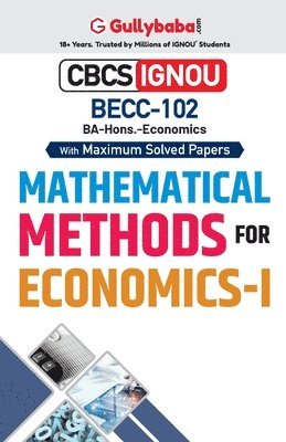 BECC-102 Mathematical Methods for Economics-I 1