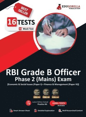 RBI Grade B Officer's Phase 2 (Mains) Exam 2023 (English Edition) - 16 Mock Tests (Paper I and III) (1000 Solved Objective Questions) with Free Access to Online Tests 1