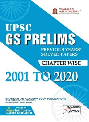 bokomslag UPSC GS Prelims Previous years solved paper chapter wise 2001 to 2020