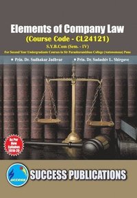 bokomslag Elements of Company Law(S.Y.B.Com,S.P. College,Sem.-IV)