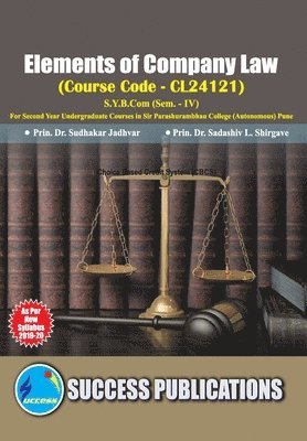 Elements of Company Law(S.Y.B.Com, S.P. College, Sem.-IV) 1