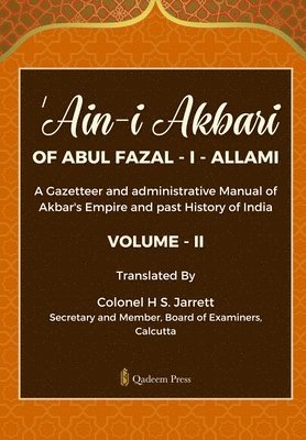 Colonel H S Jarrett, Colonel H. S. Jarrett, Colonel H S. Jarrett - 'Ain - I - Akbari Of Abul Fazal - I - Allami [Vol 2], Häftad