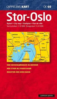 bokomslag Stor Oslo CAP CK60 stadskarta : 1:10000-1:22000