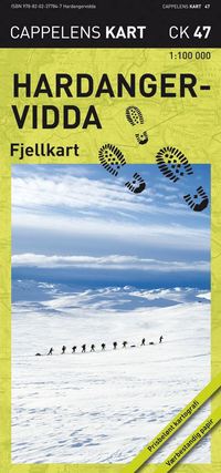 bokomslag Hardangervidda Fjellkart CK47 : 1:100000
