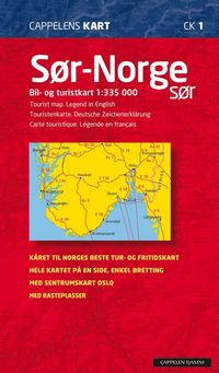 bokomslag Sör Norge Sör Cappelen Norge CK1 karta : 1:335000