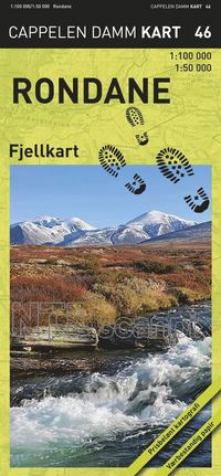 bokomslag Rondane Fjellkart Cappelen CK46 - 1:50000-1:100000