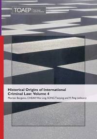 bokomslag Historical Origins of International Criminal Law