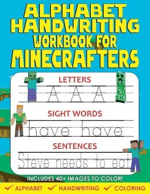 Alphabet Handwriting Workbook For Minecrafters 1