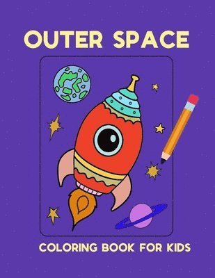 Outer space coloring book for kids 1