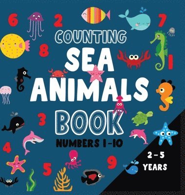 bokomslag Counting sea animals book numbers 1-10