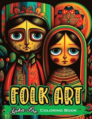 bokomslag Folk Art Coloring Book