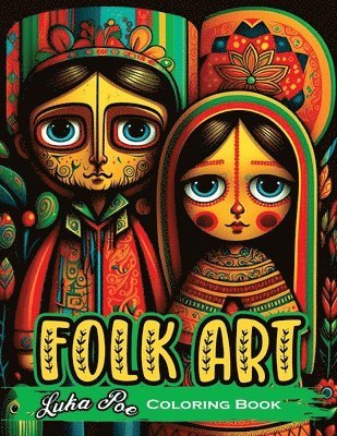Luka Poe - Folk Art Coloring Book, Häftad