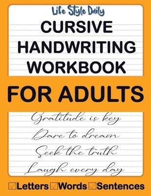 bokomslag Cursive Handwriting Workbook For Adults