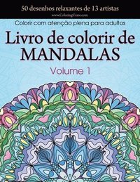 bokomslag Livro de colorir de mandalas