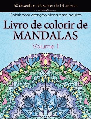 bokomslag Livro de colorir de mandalas