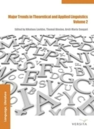 Nikolaos Lavidas, Thomaï Alexiou, Areti Maria Sougari - Major Trends in Theoretical and Applied Linguistics 2, Inbunden