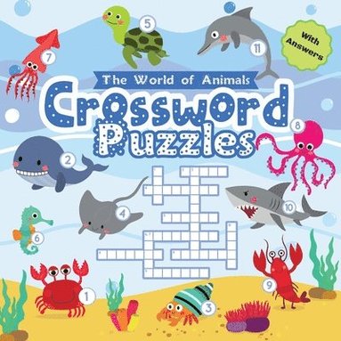 bokomslag Animal Crossword Puzzles for Kids