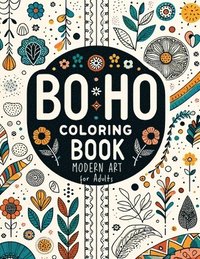 bokomslag Minimalist Boho Coloring Book for Teens & Adults Relaxation