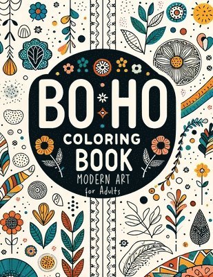 bokomslag Minimalist Boho Coloring Book for Teens & Adults Relaxation