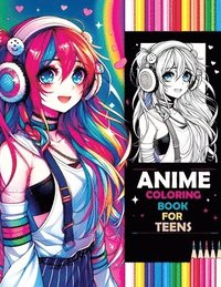 bokomslag Anime Coloring Book for Teens