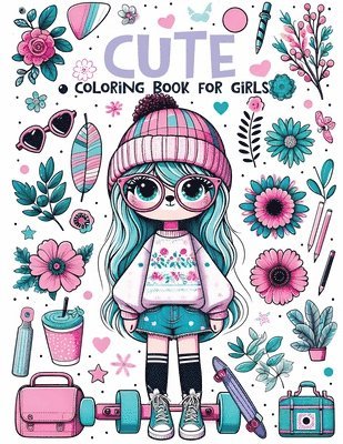 bokomslag Cute Coloring Book For Girls