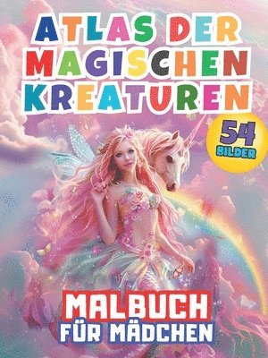 bokomslag Atlas der Magischen Kreaturen Malbuch fr Mdchen