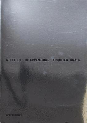 Nineteen Interventions: Arquitectura-G, Häftad