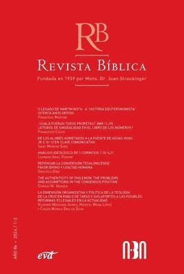 bokomslag Revista Bíblica 2024/1-2 - Año 86