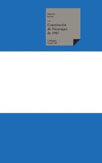 bokomslag Constitución de Nicaragua de 1987