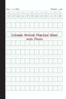 bokomslag Chinese Writing Practice Book with Pinyin