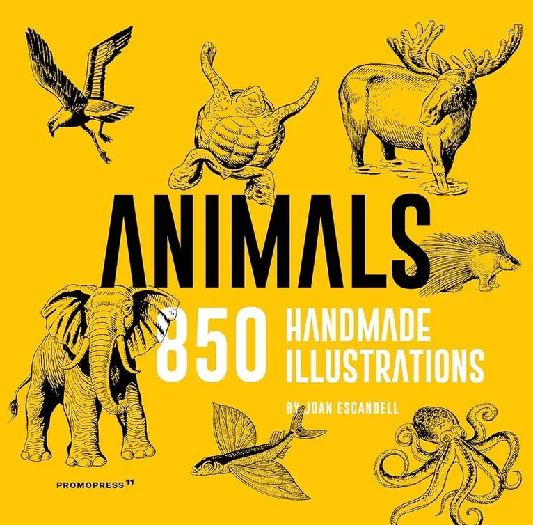 Joan Escandell - Animals: 850 Handmade Illustrations, Inbunden. Tillgänglighet: Lägg i varukorg