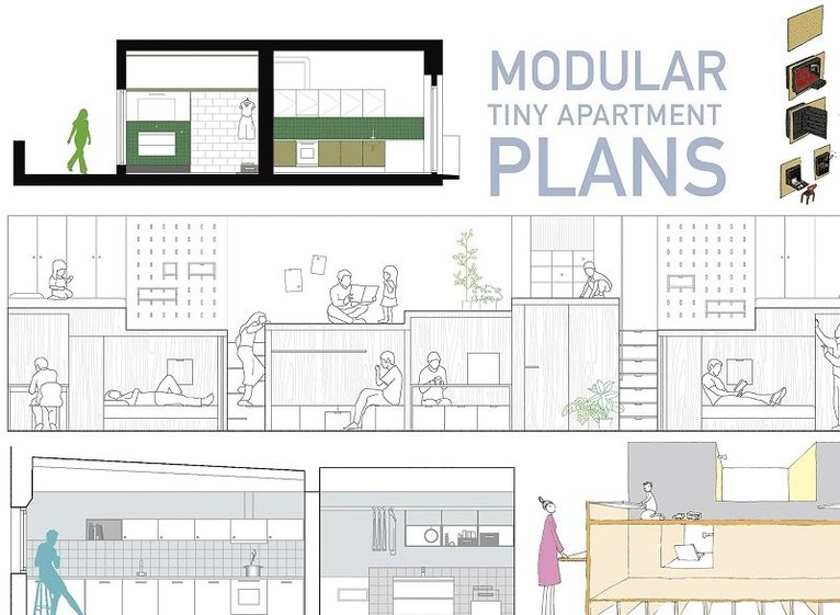 Various, Anna Minguet - Modular Tiny Apartment Plans, Inbunden