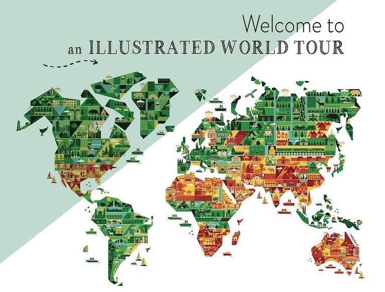 Eva Minguet - Welcome to an Illustrated World Tour, Inbunden