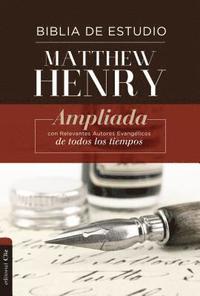 bokomslag Rvr, Biblia De Estudio Matthew Henry, Tapa Dura, Interior A Dos Colores, Con Indice