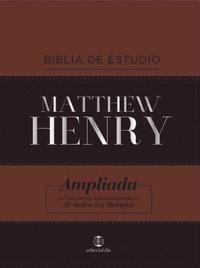 bokomslag Rvr Biblia de Estudio Matthew Henry, Leathersoft, Clásica, Con Índice