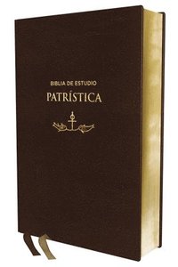 bokomslag Rvr, Biblia de Estudio Patrística, Leathersoft, Marrón, Interior a DOS Colores, Palabras de Jesús En Rojo, Comfort Print