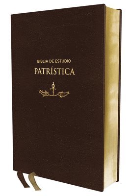 bokomslag Reina Valera Revisada, Biblia de Estudio Patrística, Leathersoft, Marrón, Interior a DOS Colores, Palabras de Jesús En Rojo: La Sabiduría del Cristian