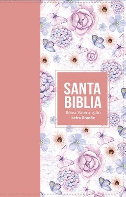 bokomslag Biblia Rvr 1960 Letra Grande Tamaño Manual Símil Piel Rosa Claro( Bible Rvr 1960 Large Print Handsize Leatherlike Butterfly Light Pink (Spanish Editio