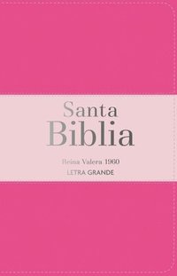 bokomslag Biblia Rvr 1960 Letra Grande Tamaño Manual Tricolor Rosa Oscuro Rosa Claro Con Cierre E Índice (Bible Rvr 1960 Large Print Handsize Leatherlike Tricol