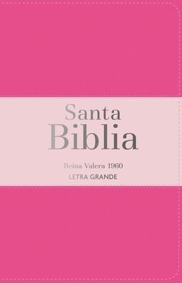 bokomslag Biblia Rvr 1960 Letra Grande Tamaño Manual Tricolor Rosa Oscuro Rosa Claro Con Cierre E Índice (Bible Rvr 1960 Large Print Handsize Leatherlike Tricol