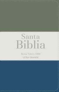 bokomslag Biblia Rvr 1960 Letra Grande Tamaño Manual Tricolor Verde Oscuro Crema Turquesa Oscuro Con Cierre E Índice (Bible Rvr 1960 Large Print Handsize Leatherlike Tricolor Dark Green Cream Turquoise Index...