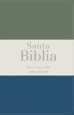 bokomslag Biblia Rvr 1960 Letra Grande Tamaño Manual Tricolor Verde Oscuro Crema Turquesa Oscuro Con Cierre E Índice (Bible Rvr 1960 Large Print Handsize Leathe