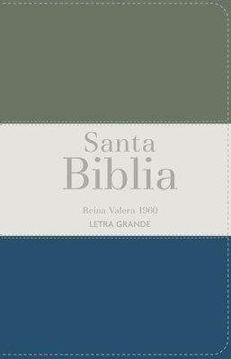 bokomslag Biblia Rvr 1960 Letra Grande Tamaño Manual Tricolor Verde Oscuro Crema Turquesa Oscuro Con Cierre E Índice (Bible Rvr 1960 Large Print Handsize Leatherlike Tricolor Dark Green Cream Turquoise Index...
