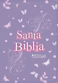 bokomslag Biblia Rvr 1960 Compacta Símil Piel Juvenil Mariposa Lila (Bible Rvr 1960 Compact Size Leatherlike Youth Lilac Butterfly (Spanish Edition)